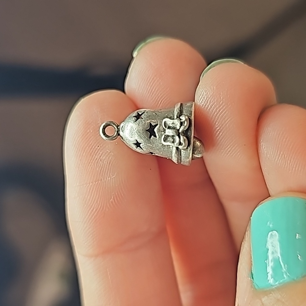 Sterling Bell Charm - image 1